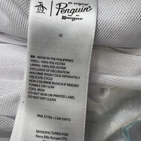 Penguin Swim Trunk Men’s 32 Bowling Pin Novelty Printed Beach Swim Shorts - Picture 4 of 11